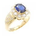K18YG サファイヤ リング 1.10CT