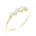 【リメイク】K18YG ダイヤモンド リング 0.15CT