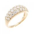 K18PG パヴェ ダイヤモンド リング 1.0CT