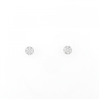 K18WG ダイヤモンド ピアス 0.22CT