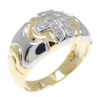 K18YG/PT ダイヤモンド リング 0.06CT