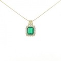 【リメイク】K18YG エメラルド ネックレス 1.67CT コロンビア産