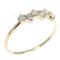 【リメイク】K18YG ダイヤモンド リング 0.15CT