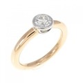 ティファニー ビゼットラウンド リング 0.41CT