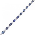 K18WG サファイヤ ブレスレット 6.34CT