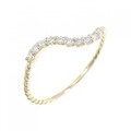 【リメイク】K18YG ダイヤモンド リング 0.10CT