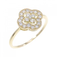 【リメイク】K18YG フラワー ダイヤモンド リング 0.20CT