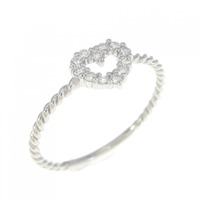 【リメイク】PT ハート ダイヤモンド リング 0.10CT