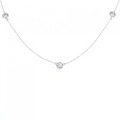 K18WG ダイヤモンド ネックレス 0.773CT