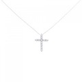 【リメイク】PT クロス ダイヤモンド ネックレス 0.25CT
