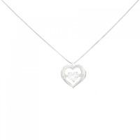 K18WG ハート ダイヤモンド ネックレス 0.342CT