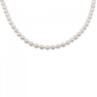 シルバークラスプ アコヤパール ネックレス 6.5-7mm