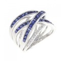 750WG サファイヤ リング 1.89CT