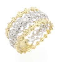 750YG/750WG ダイヤモンド リング 0.71CT