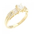 K18YG ダイヤモンド リング 0.27CT