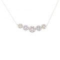 K18YG/PT/K18PG ダイヤモンド ネックレス 2.00CT