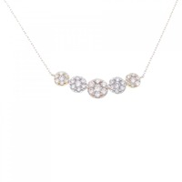K18YG/PT/K18PG ダイヤモンド ネックレス 2.00CT