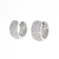 K18WG ダイヤモンド ピアス 0.30CT
