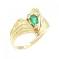 K18YG エメラルド リング 0.19CT