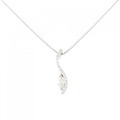 K18WG ダイヤモンド ネックレス 0.33CT