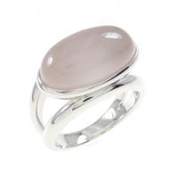 K18WG ローズクオーツ リング 9.75CT