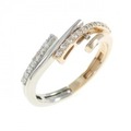K18PG/PT ダイヤモンド リング 0.16CT
