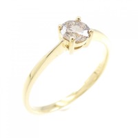 K18YG ソリティア ダイヤモンド リング 0.30CT