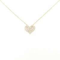 K18YG ハート ダイヤモンド ネックレス 0.20CT