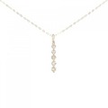 K18PG ダイヤモンド ネックレス 0.30CT