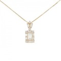 K18YG ダイヤモンド ネックレス 0.262CT