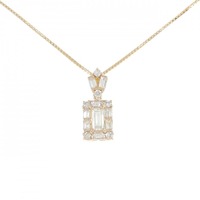 K18YG ダイヤモンド ネックレス 0.262CT