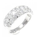 K18WG パヴェ ダイヤモンド リング 2.00CT