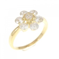 K18YG フラワー ダイヤモンド リング 1.03CT