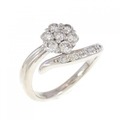 PT フラワー ダイヤモンド リング 0.50CT