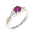 PT ルビー リング 0.63CT