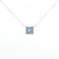 【リメイク】K18YG アクアマリン ネックレス 2.19CT