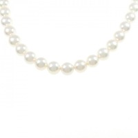 シルバークラスプ アコヤパール ネックレス 7.5-8.0mm