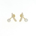 トモコ コデラ ダイヤモンド ピアス 0.37CT
