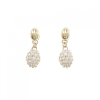 K18YG パヴェ ダイヤモンド ピアス 0.72CT