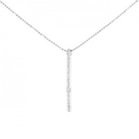 K18WG ダイヤモンド ネックレス 0.17CT