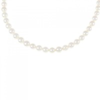 シルバークラスプ アコヤパール ネックレス 5-5.5mm