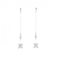 K18WG ダイヤモンド ピアス 0.30CT