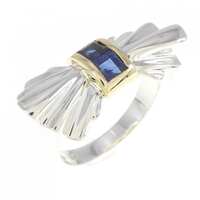 【ヴィンテージ】ティファニー 925シルバー/750YG リング