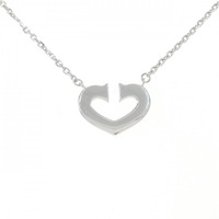 カルティエ Cハート ネックレス