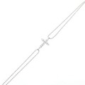 PT クロス ダイヤモンド ブレスレット 0.17CT