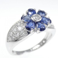 PT フラワー サファイヤ リング 1.21CT