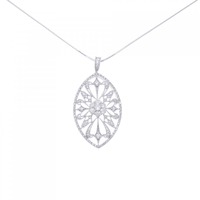 K18WG ダイヤモンド ネックレス 1.00CT