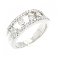 K18WG ダイヤモンド リング 0.68CT