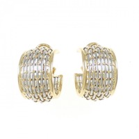 カルティエ 750YG/ST ピアス