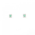 【新品】PT エメラルド ピアス 0.11CT